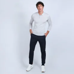 Montagut Pulls | Polos Et T-Shirts-Pull col polo en laine mérinos - Eni 11-Gris clair