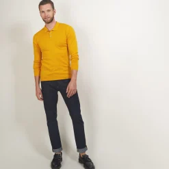 Montagut Pulls-Pull col polo en laine mérinos - Eni 52-Rouge