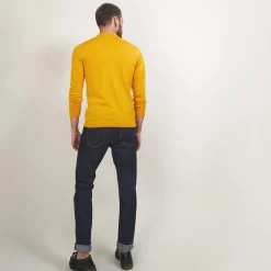 Montagut Pulls-Pull col polo en laine mérinos - Eni 52-Rouge