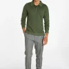 Montagut Pulls-Pull col polo laine mérinos - Sidney 83-Kaki