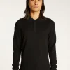 Montagut Pulls-Pull col polo laine mérinos - Sidney 01-Noir