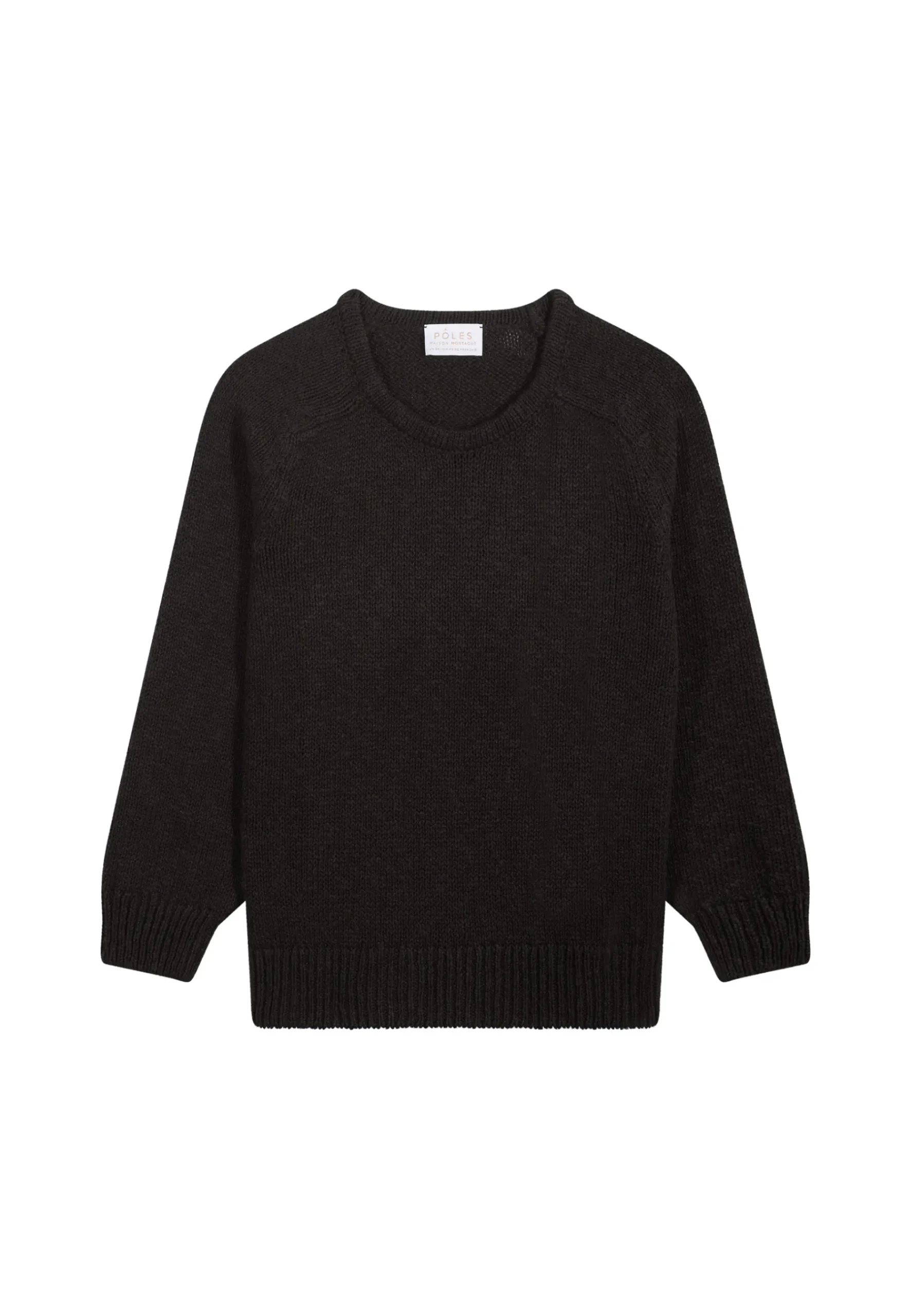 Montagut Pulls-Pull col rond coton et lin - Nicky 05-Bleu marine