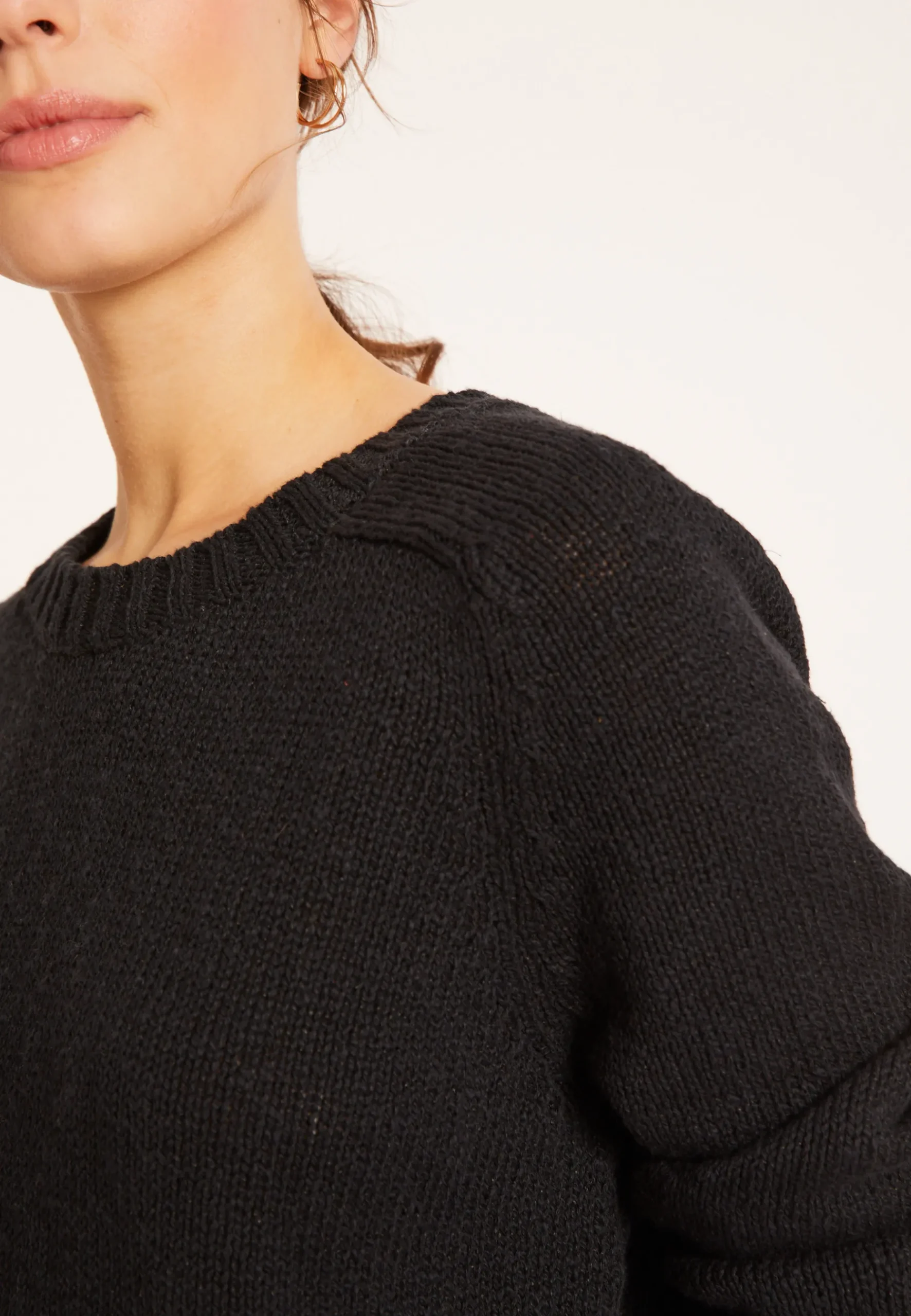 Montagut Pulls-Pull col rond coton et lin - Mick 05-Bleu marine