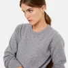 Montagut Les Incontournables-Pull col rond en cachemire - Abeline 09-Gris moyen