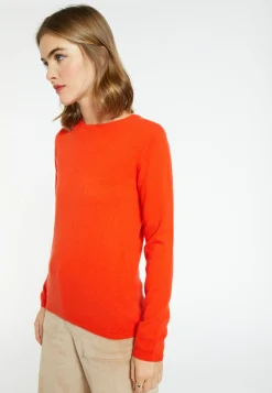 Montagut Les Incontournables-Pull col rond en cachemire - Abeline 52-Rouge