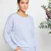 Montagut Pulls-Pull col rond en cachemire light - Soraya 04-Bleu clair