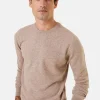 Montagut Pulls | Pulls-Pull col rond en cachemire - Evain 14-Beige foncé
