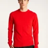 Montagut Pulls-Pull col rond en cachemire - Evain 52-Rouge