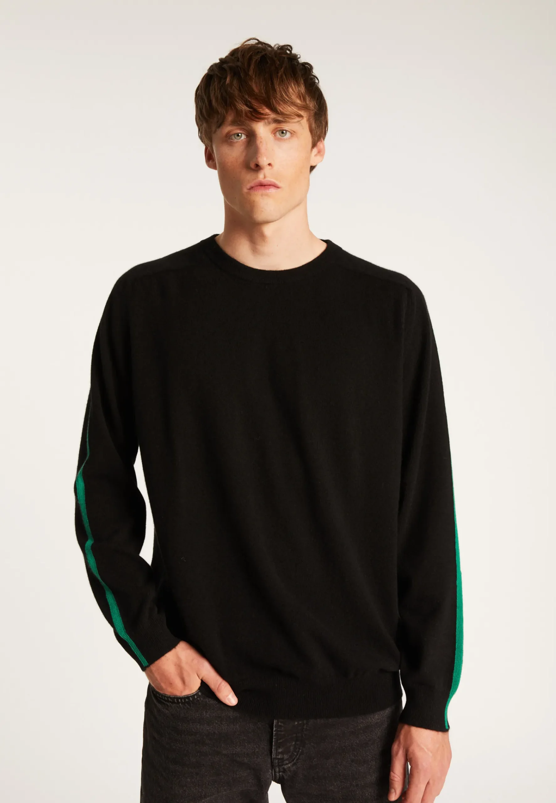 Montagut Pulls-Pull col rond en cachemire - Tauled 01-Noir