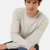 Montagut Pulls-Pull col rond en cachemire - Evain 11-Gris clair
