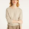 Montagut Pulls-Pull col rond en cachemire light - Soraya 13-Beige moyen