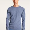 Montagut Pulls-Pull col rond en cachemire - Evain 06-Bleu moyen