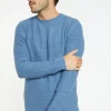 Montagut Pulls-Pull col rond en cachemire 4 fils - Liverpool 06-Bleu moyen