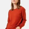 Montagut Les Incontournables-Pull col rond en cachemire - Abeline 92-Rouille