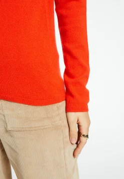 Montagut Les Incontournables-Pull col rond en cachemire - Abeline 52-Rouge