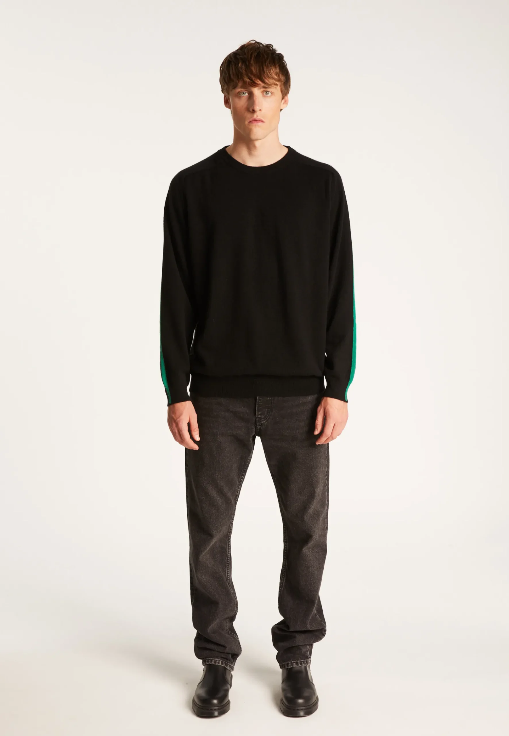 Montagut Pulls-Pull col rond en cachemire - Tauled 01-Noir