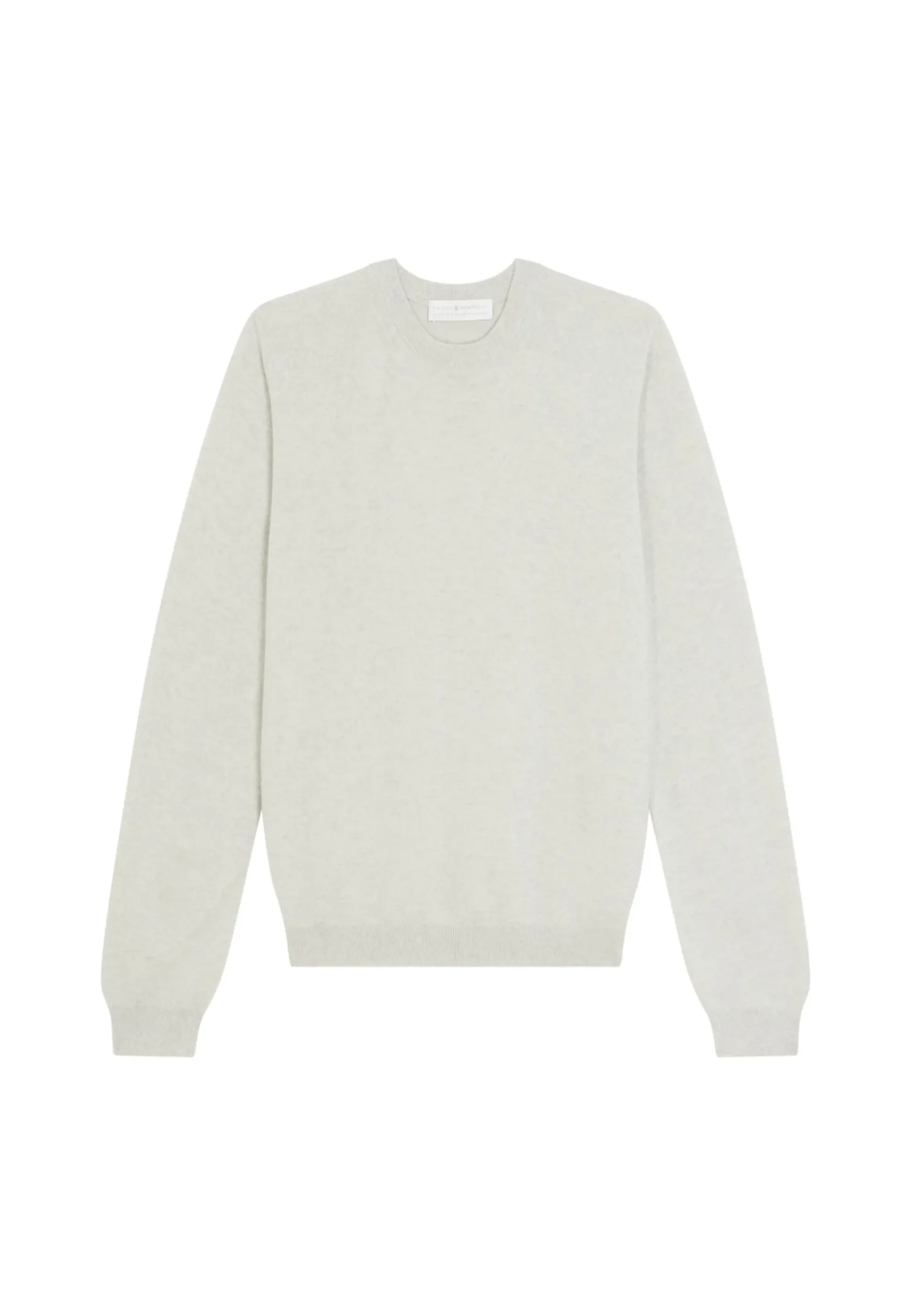 Montagut Pulls-Pull col rond en cachemire - Evain 11-Gris clair