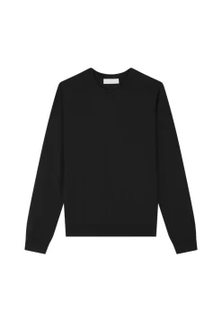 Montagut Pulls-Pull col rond en cachemire - Evain 01-Noir
