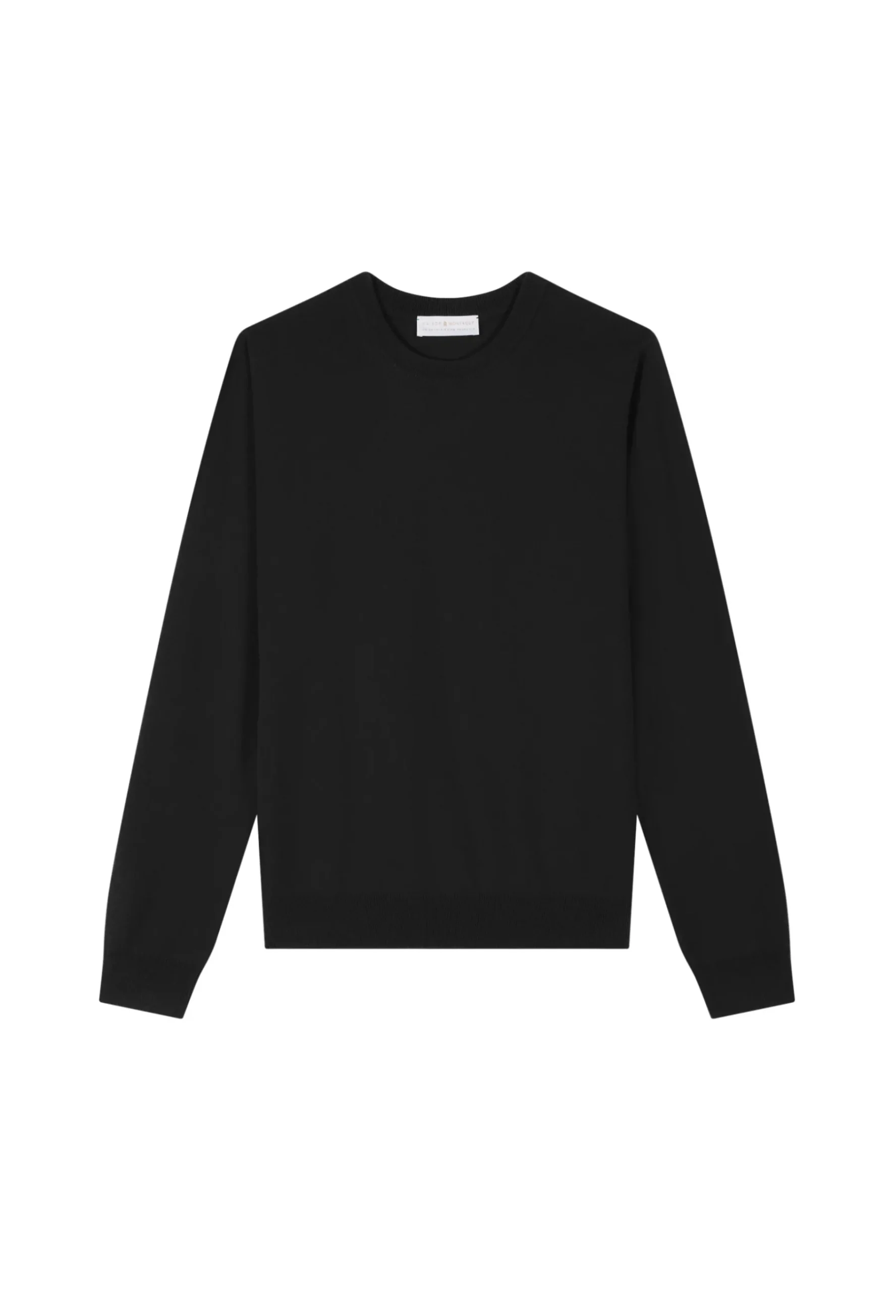 Montagut Pulls-Pull col rond en cachemire - Evain 01-Noir