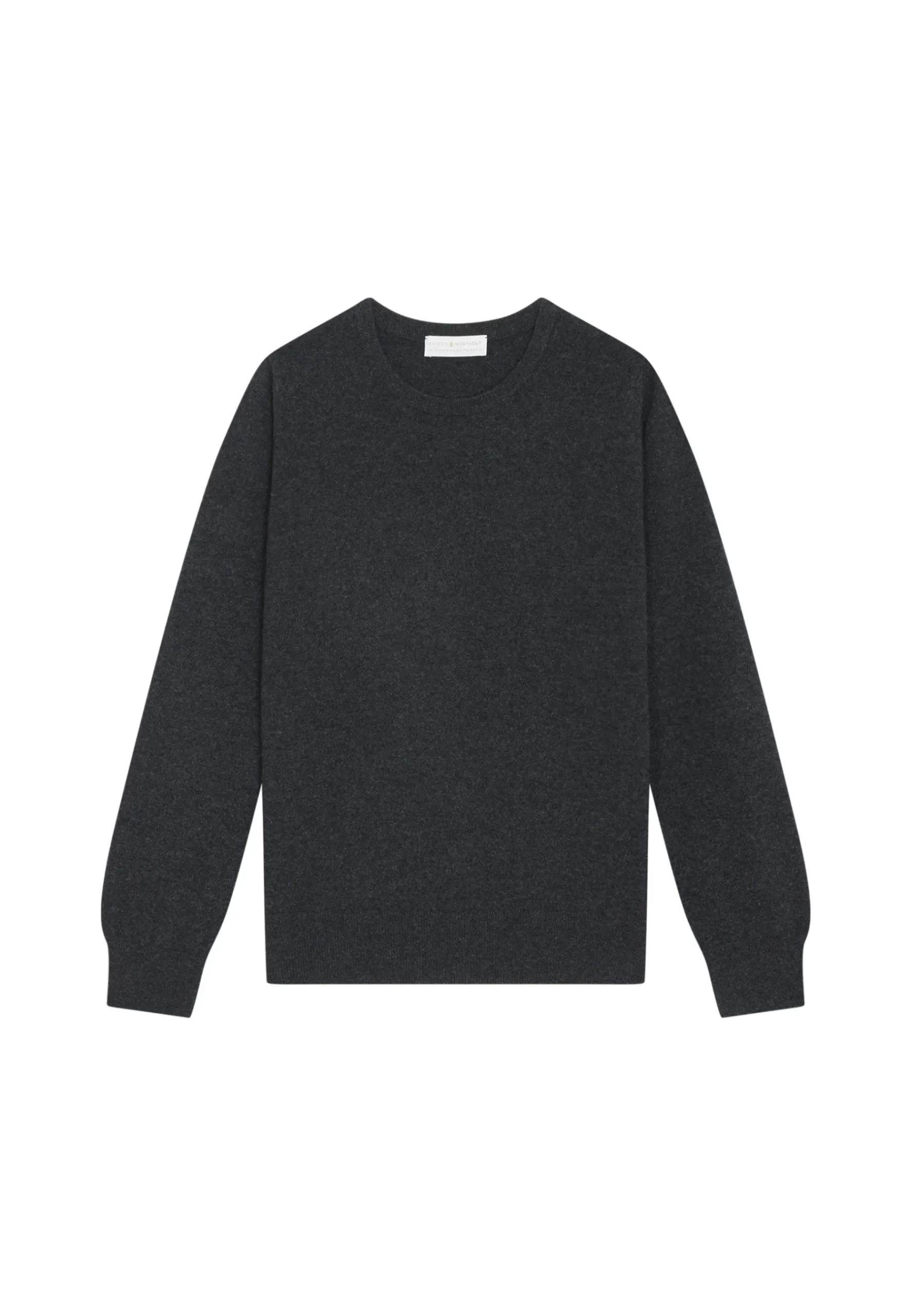 Montagut Les Incontournables-Pull col rond en cachemire - Abeline 10-Gris foncé