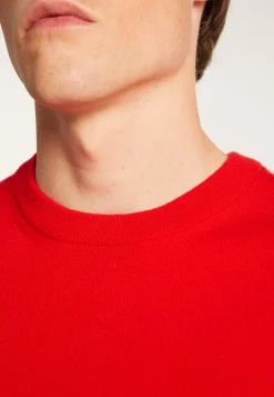 Montagut Pulls-Pull col rond en cachemire - Evain 52-Rouge