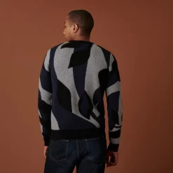 Montagut Pulls-Pull col rond en cachemire 4 fils - Adam 01-Noir