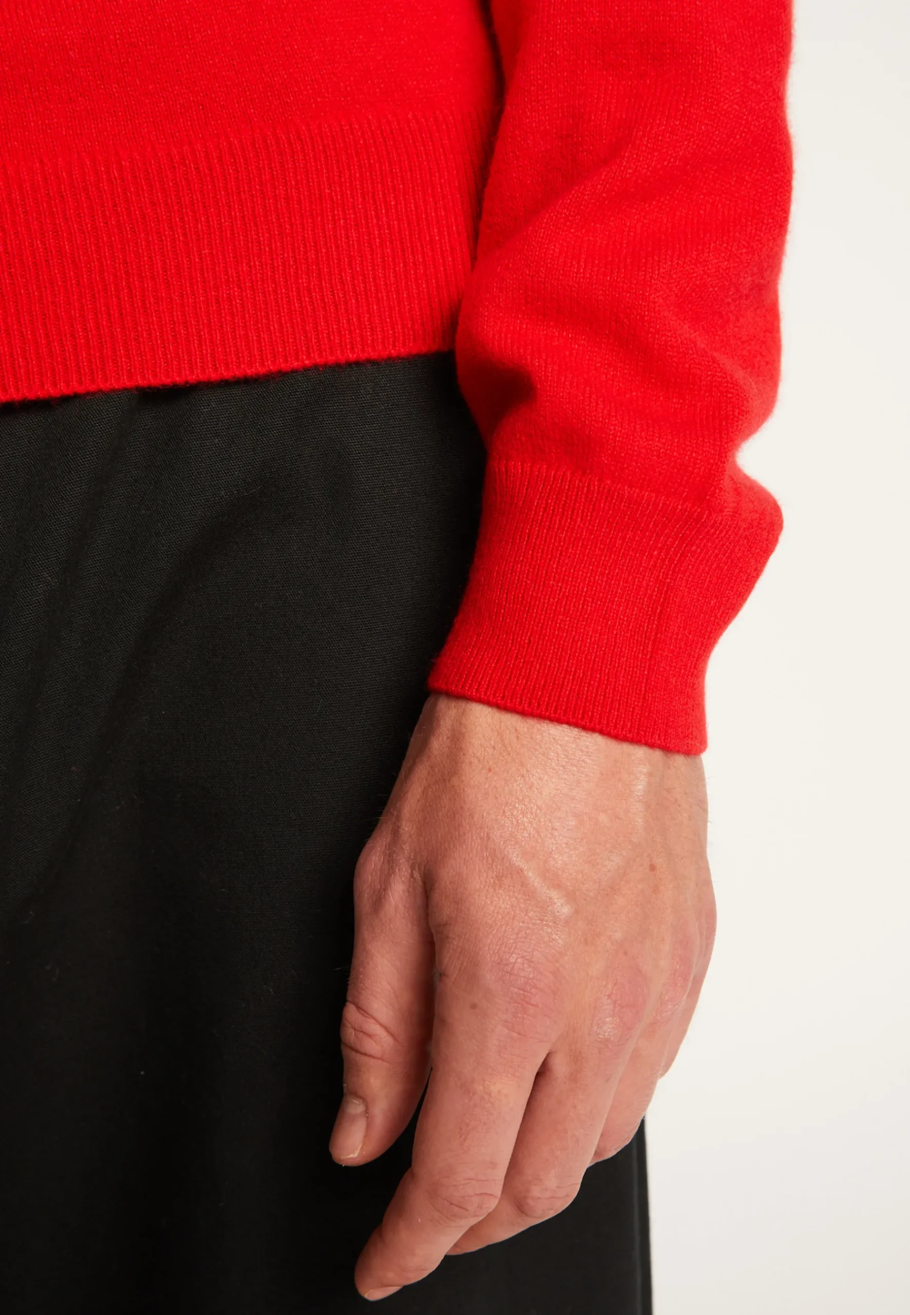 Montagut Pulls-Pull col rond en cachemire - Evain 52-Rouge
