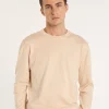 Montagut Pulls-Pull col rond en coton - Balboa 12-Beige clair