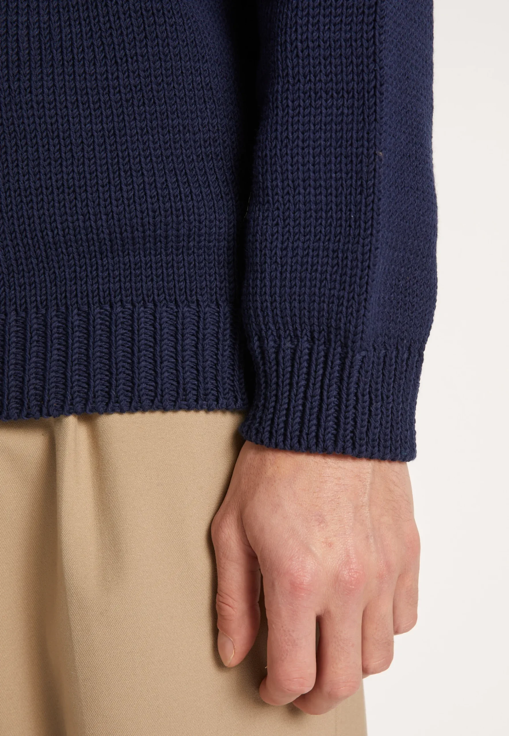 Montagut Pulls-Pull col rond en coton - Lothaire 05-Bleu marine