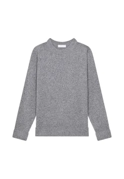 Montagut Pulls-Pull col rond en laine et cachemire - Fado 09-Gris moyen