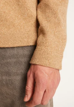 Montagut Pulls-Pull col rond en laine et cachemire - Tylan 88-Camel