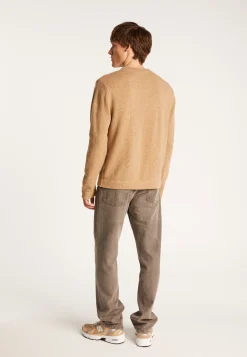 Montagut Pulls-Pull col rond en laine et cachemire - Tylan 88-Camel