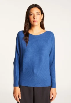 Montagut Pulls-Pull col rond en laine mélangée - Ruby 48-Bleu roi