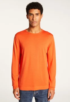 Montagut Pulls-Pull col rond en laine mérinos - Erin 15-Orange