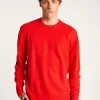 Montagut Pulls-Pull col rond en laine mérinos - Thomas 52-Rouge