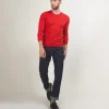 Montagut Pulls-Pull col rond en laine mérinos - Eddie 52-Rouge