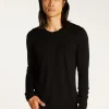 Montagut Pulls-Pull col rond en laine mérinos - Eddie 01-Noir