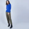 Montagut Les Incontournables-Pull col rond en laine mérinos - Berenice 48-Bleu roi