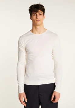 Montagut Pulls-Pull col rond en laine mérinos - Erin 82-Ecru