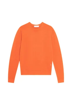 Montagut Pulls-Pull col rond en laine mérinos - Eddie 15-Orange
