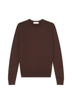 Montagut Pulls-Pull col rond en laine mérinos - Eddie 47Marron foncé