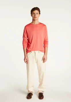Montagut Pulls-Pull col rond en laine mérinos - Erin 24-Rose clair