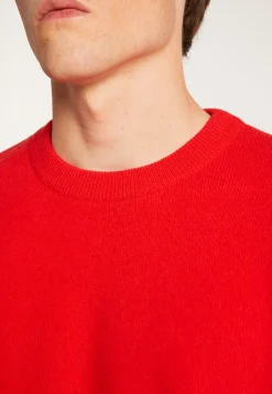 Montagut Pulls-Pull col rond en laine mérinos - Thomas 52-Rouge