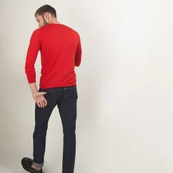 Montagut Pulls-Pull col rond en laine mérinos - Eddie 52-Rouge