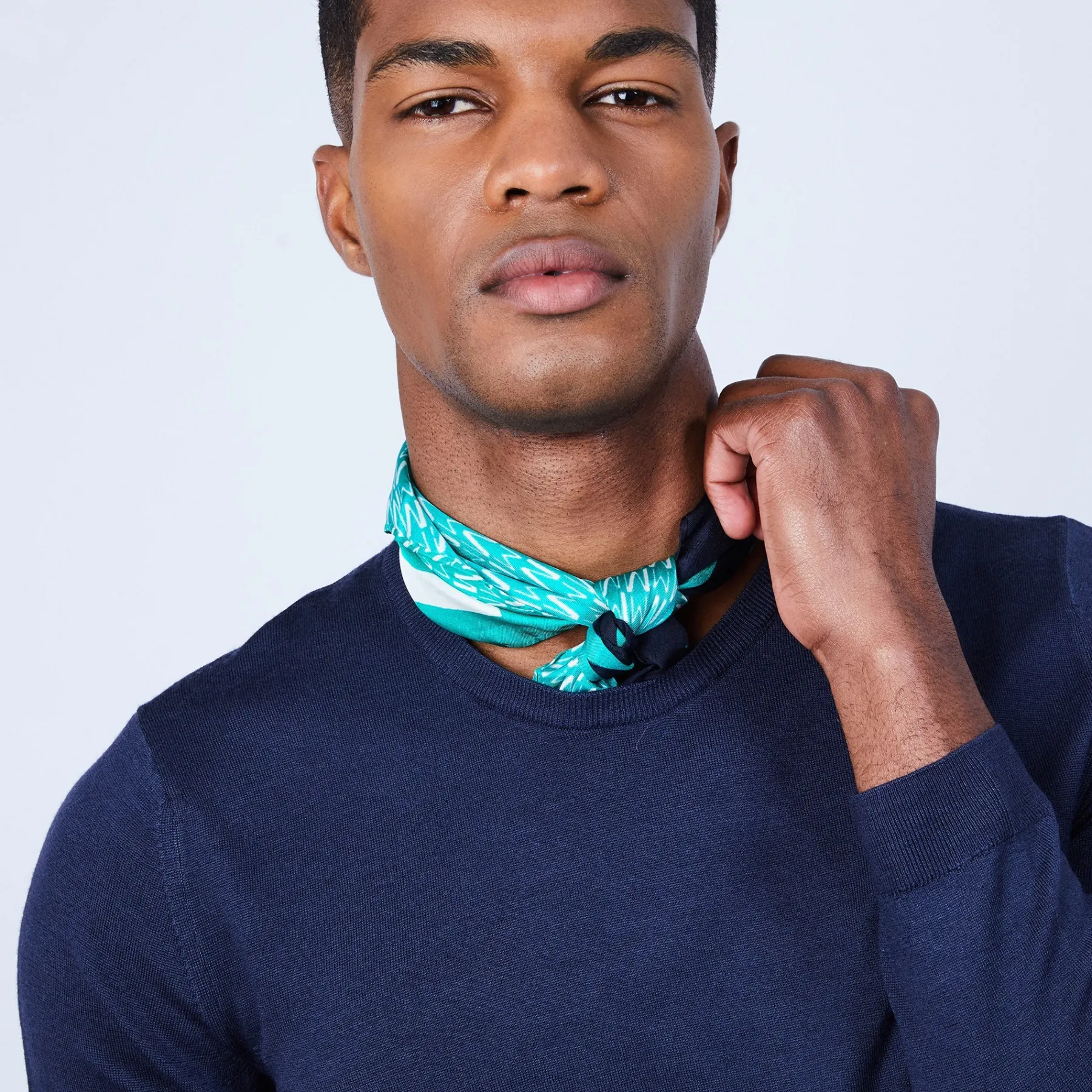 Montagut Pulls-Pull col rond en laine mérinos - Luciano 05-Bleu marine