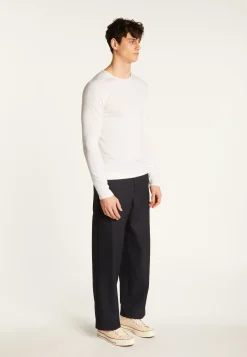 Montagut Pulls-Pull col rond en laine mérinos - Erin 82-Ecru