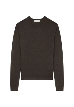Montagut Pulls-Pull col rond en laine mérinos - Eddie 10-Gris foncé