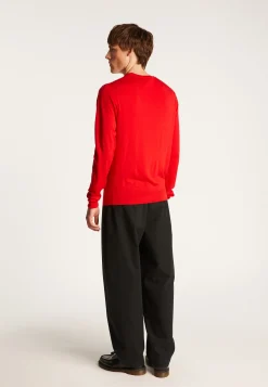 Montagut Pulls-Pull col rond en laine mérinos - Eddie 52-Rouge