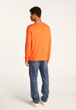 Montagut Pulls-Pull col rond en laine mérinos - Erin 15-Orange