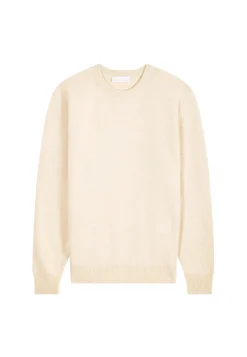 Montagut Pulls-Pull col rond en laine mérinos - Thomas 13-Beige moyen
